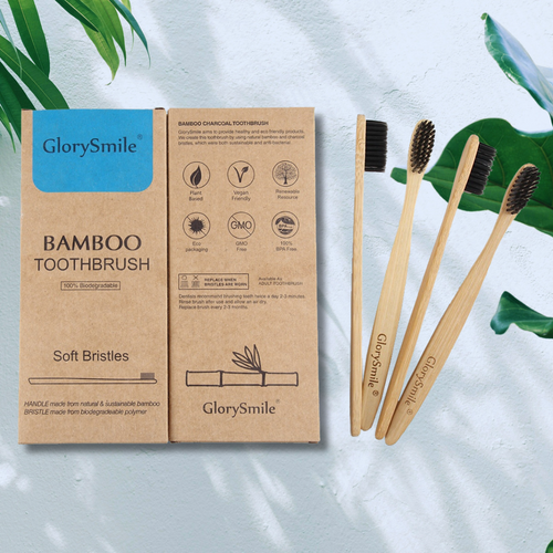 Confezione di 4 spazzolini al bambù con setole al carbone GlorySmile® -100% biodegradabile 🌍 - GlorySmile®- Store Ufficiale Italia Confezione di 4 spazzolini al bambù con setole al carbone GlorySmile® -100% biodegradabile 🌍